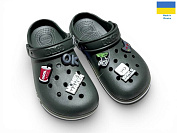 Кроксы Rai Shoes 329 хакі от магазина Frison