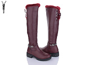 Сапоги Lilin ALR01-6 wine-red от магазина Frison