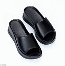 Шлепанцы Garti 0133 чорна шкіра от магазина Frison