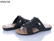 Шлепанцы Spencer 2203 чорний от магазина Frison