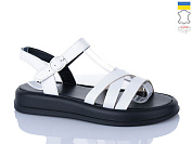 Босоножки Sali 2501 білий чор-п. от магазина Frison