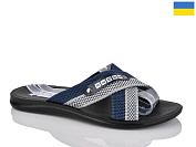 Шлепанцы Gurkem TRK2001 синій батал от магазина Frison