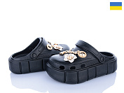 Кроксы Roks 152-2-8 чорний от магазина Frison