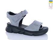 Босоножки Sali 1704-1 сірий з чор-п. от магазина Frison