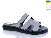 Шлепанцы Sali 1501-1 сірий з чор-п. от магазина Frison
