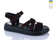 Босоножки Sali 2105 шоколад з чор-п. от магазина Frison