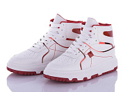 Ботинки Qq Shoes BK72 white-red от магазина Frison