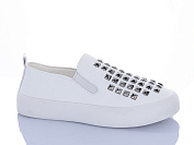 Слипоны Super Gear 02-728 white от магазина Frison