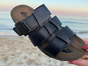 Шлепанцы Malibu 6850 black-brown от магазина Frison