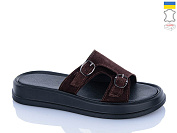 Шлепанцы Sali 11 шоколад з чор-п. от магазина Frison