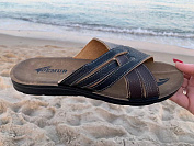 Шлепанцы Malibu 6836 black-brown от магазина Frison