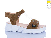 Босоножки Sali 701-25 camel з біл-п. от магазина Frison