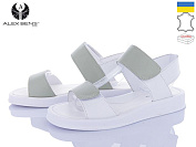 Босоножки Alex Bens VП7 білий-фісташка от магазина Frison