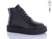 Ботинки Garti 292 чорна шкіра байка от магазина Frison