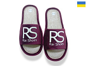 Тапочки Rai Shoes Шльопки RS бордовий от магазина Frison