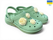 Кроксы Rai Shoes 411 фісташка от магазина Frison