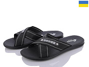 Шлепанцы Demur 2024-004-1 чорний-білий батал от магазина Frison