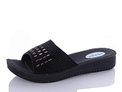 Шлепанцы Sali One 450-067 чор-золотий от магазина Frison