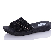 Шлепанцы Sali One 454-067 чор-золотий от магазина Frison