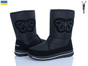 Дутики Paolla 3133 чорний от магазина Frison