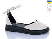 Туфли Sali 2222 бежевий чор-п. от магазина Frison