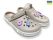 Кроксы Rai Shoes 328 бежевий от магазина Frison