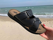 Шлепанцы Malibu MKB6118 black-brown от магазина Frison