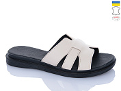 Шлепанцы Sali 301 бежевий чор-п. от магазина Frison