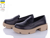 Туфли Gleb M296 чорний-бежевий шкіра от магазина Frison