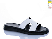 Шлепанцы Garti 01 білий шк. от магазина Frison