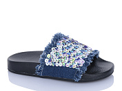 Шлепанцы Miss Ilonna Джинс паєдки blue от магазина Frison