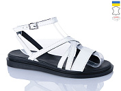 Босоножки Sali 1106 білий чор-п. от магазина Frison