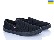 Слипоны Lenase 042 чорний от магазина Frison