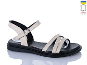 Босоножки Sali 1101-1 бежевий чор-п. от магазина Frison