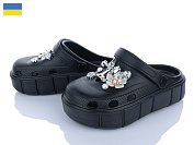 Кроксы Golden Lion 152-2-1 чорний от магазина Frison