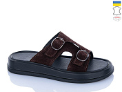 Шлепанцы Sali 12 шоколад з чор-п. от магазина Frison