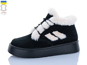 Ботинки Sali 2502-1 чорний-біл.з чор-п.зима от магазина Frison