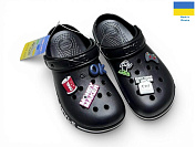 Кроксы Rai Shoes 329 чорний от магазина Frison