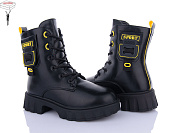 Ботинки Okshoes 2169B black-yellow от магазина Frison