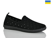 Слипоны Demur 6650 чорний от магазина Frison