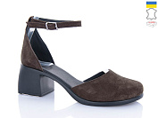Туфли Sali 1122 коричневий з чор-п. от магазина Frison