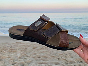 Шлепанцы Malibu MKN6842T brown-camel от магазина Frison