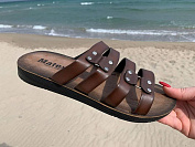 Шлепанцы Malibu MKDMatex brown от магазина Frison