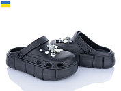 Кроксы Golden Lion 152-2-6 песик чорний от магазина Frison