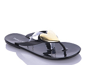 Шлепанцы Miss Ilonna Силикон черный от магазина Frison