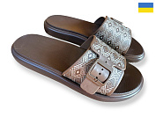 Шлепанцы Rai Shoes DS843 шоколад от магазина Frison