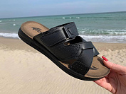 Шлепанцы Malibu 6118 black-brown от магазина Frison