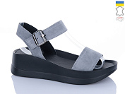 Босоножки Sali 1721 сірий з чор-п. от магазина Frison