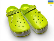 Кроксы Rai Shoes 419 лайм от магазина Frison