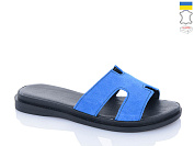 Шлепанцы Garti 4 синій замш от магазина Frison